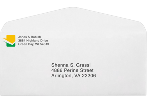 Printed 10 Regular Envelopes Custom W Return Address Custom Printed 10 Envelopes With A Return Address Are The Most Professional Way To Mail Checks Invoices Letterheads Personal Letters Statements And