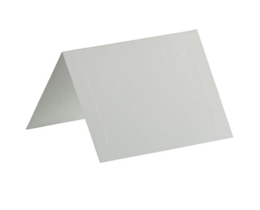 Embossed Folded Card (4 7/8 x 3 1/2) White Embossed Border