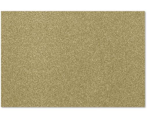 4 x 6 Flat Card Gold Sparkle