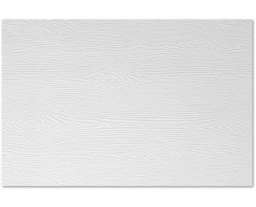 4 x 6 Flat Card White Birch Woodgrain