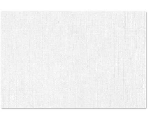 4 x 6 Flat Card White Linen