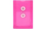 4 1/4 x 6 1/4 Plastic Envelopes with Button & String Tie Closure (Pack of 12) Fuchsia Pink