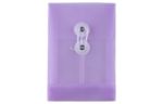 4 1/4 x 6 1/4 Plastic Envelopes with Button & String Tie Closure (Pack of 12) Lilac Purple