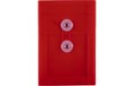 4 1/4 x 6 1/4 Plastic Envelopes with Button & String Tie Closure (Pack of 12) Red