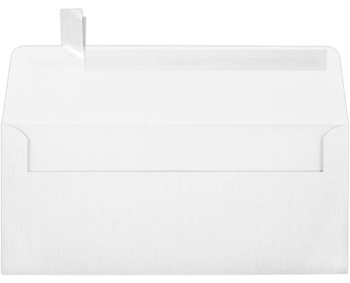 #10 Square Flap Envelope (4 1/8 x 9 1/2) White Linen