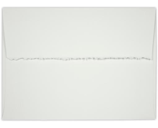 A2 Deckle Edge Invitation Envelope (4 3/8 x 5 3/4) 80lb. Natural White, Deckle Edge
