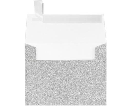 A2 Invitation Envelope (4 3/8 x 5 3/4) Silver Sparkle