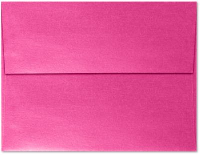 Azalea Metallic Pink Envelopes Square Flap 4 1 4 X 6 1 4 Envelopes Com