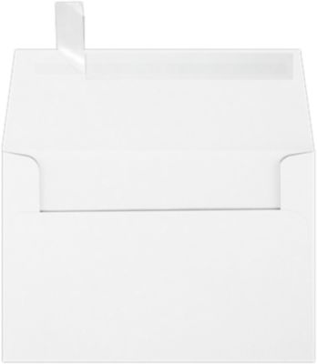 60lb White W Peel Press Envelopes Square Flap 4 1 4 X 6 1 4 Envelopes Com