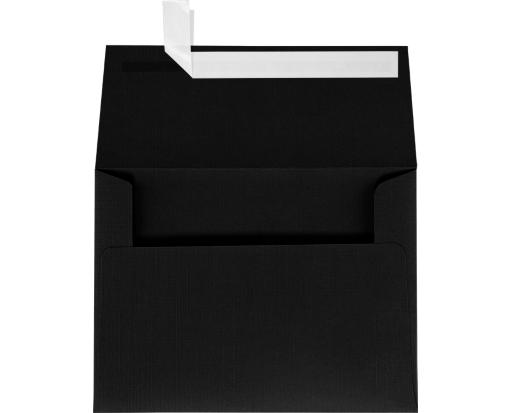 A7 Invitation Envelope (5 1/4 x 7 1/4) Black Linen