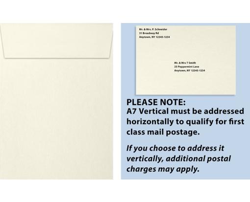 A7 Vertical Invitation Envelope (7 1/4 x 5 1/4) Natural