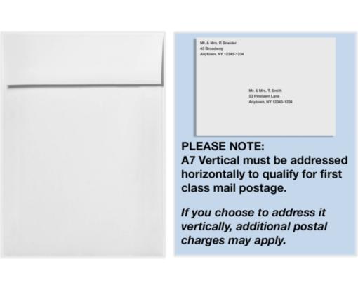 A7 Vertical Invitation Envelope (7 1/4 x 5 1/4) 70lb. Bright White