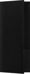 4 x 9 Mini Folder Black Linen
