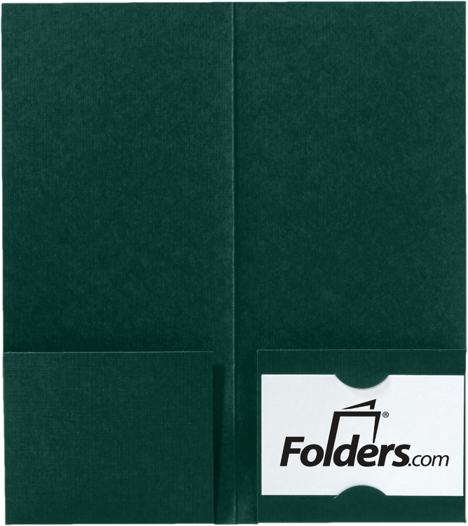 4 x 9 Mini Folder Green Linen