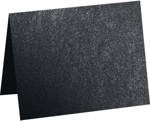 A1 Folded Card (3 1/2 x 4 7/8) Anthracite Metallic