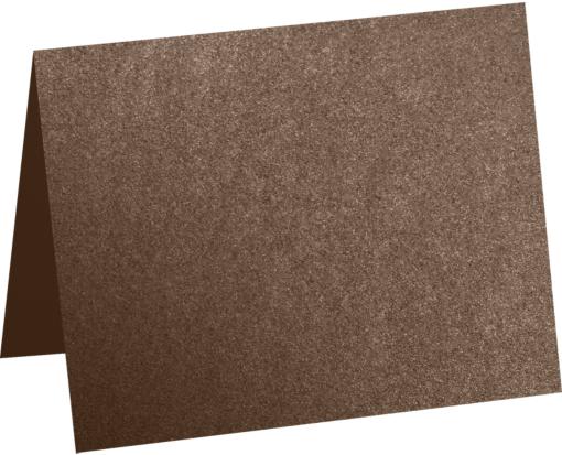 A1 Folded Card (3 1/2 x 4 7/8) Bronze Metallic