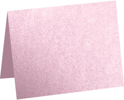 A1 Folded Card (3 1/2 x 4 7/8) Rose Quartz Metallic