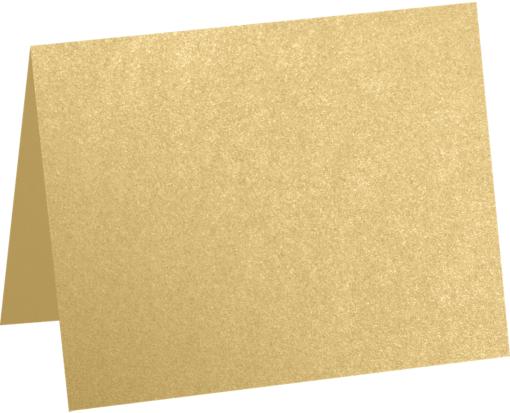 A1 Folded Card (3 1/2 x 4 7/8) Blonde Metallic