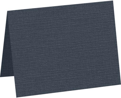 A1 Folded Card (3 1/2 x 4 7/8) Nautical Blue Linen