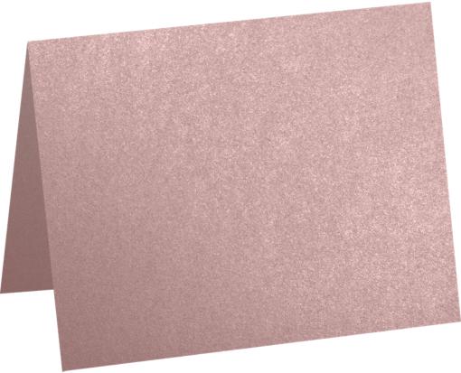 A1 Folded Card (3 1/2 x 4 7/8) Misty Rose Metallic - Sirio Pearl®