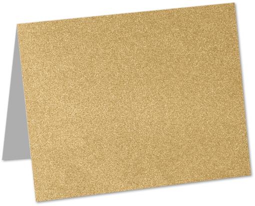A1 Folded Card (3 1/2 x 4 7/8) Gold Sparkle