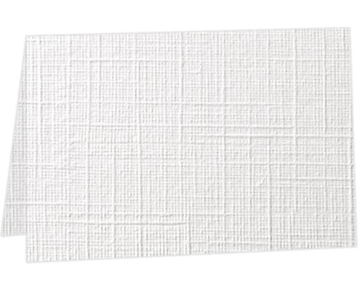 A1 Folded Card (3 1/2 x 4 7/8) White Linen