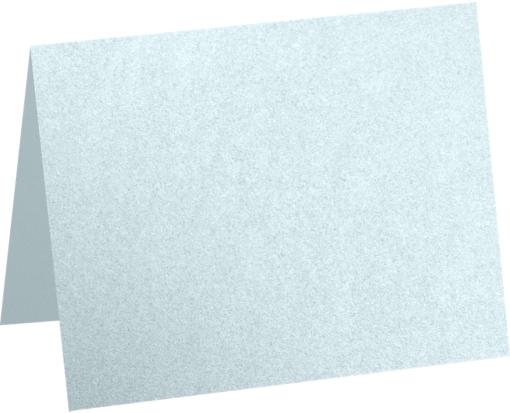 A2 Folded Card (4 1/4 x 5 1/2) Aquamarine Metallic