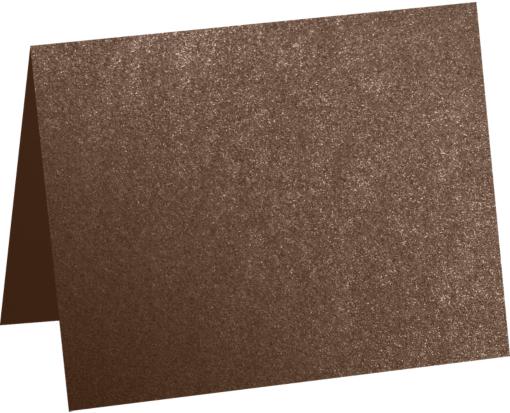 A2 Folded Card (4 1/4 x 5 1/2) Bronze Metallic