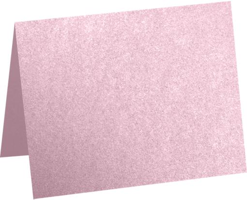 A2 Folded Card (4 1/4 x 5 1/2) Rose Quartz Metallic