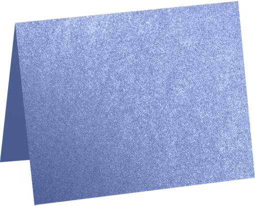 Vista Metallic Blue A2 Folded Cards, (4 1/4 x 5 1/2), Notecards