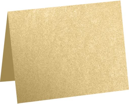 A2 Folded Card (4 1/4 x 5 1/2) Blonde Metallic
