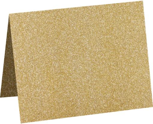 A2 Folded Card (4 1/4 x 5 1/2) Gold Sparkle