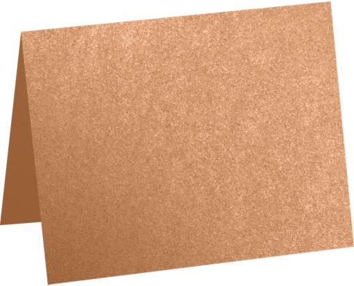 A6 Folded Card (4 5/8 x 6 1/4) Copper Metallic