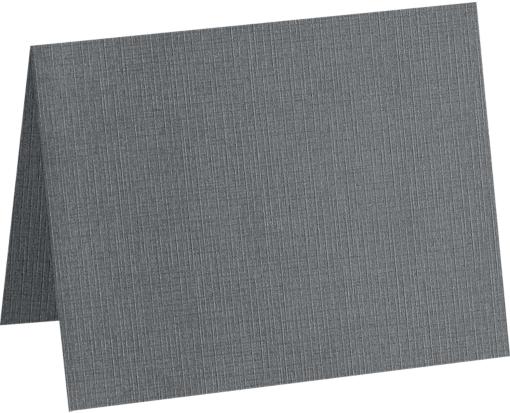 A6 Folded Card (4 5/8 x 6 1/4) Sterling Gray Linen