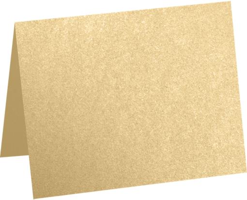 A6 Folded Card (4 5/8 x 6 1/4) Blonde Metallic