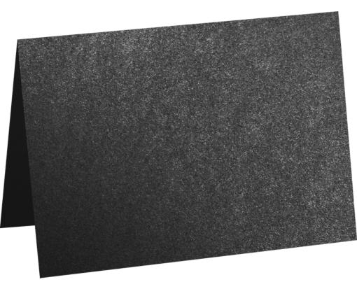 A7 Folded Card (5 1/8 x 7 ) Anthracite Metallic
