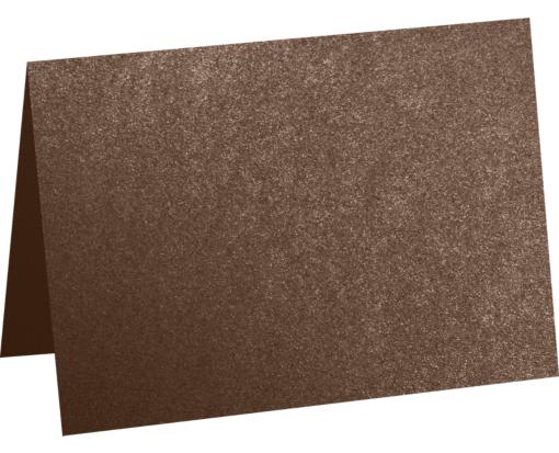 A7 Folded Card (5 1/8 x 7 ) Bronze Metallic