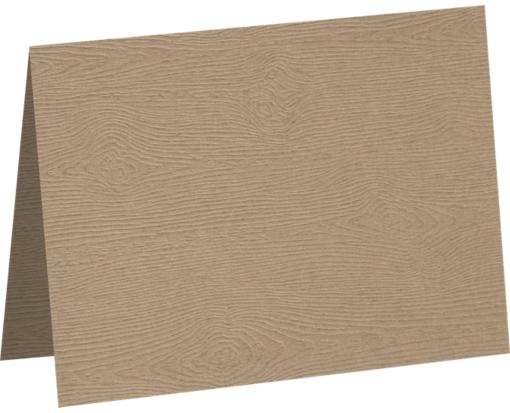 A7 Folded Card (5 1/8 x 7 ) Oak Woodgrain