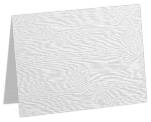 A7 Folded Card (5 1/8 x 7 ) White Birch Woodgrain