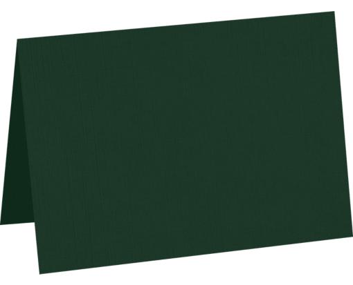 A7 Folded Card (5 1/8 x 7 ) Green Linen