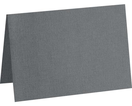 A7 Folded Card (5 1/8 x 7 ) Sterling Gray Linen