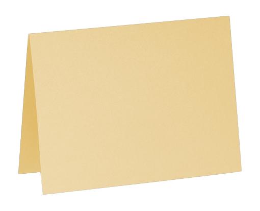 A7 Folded Card (5 1/8 x 7 ) Blonde Metallic