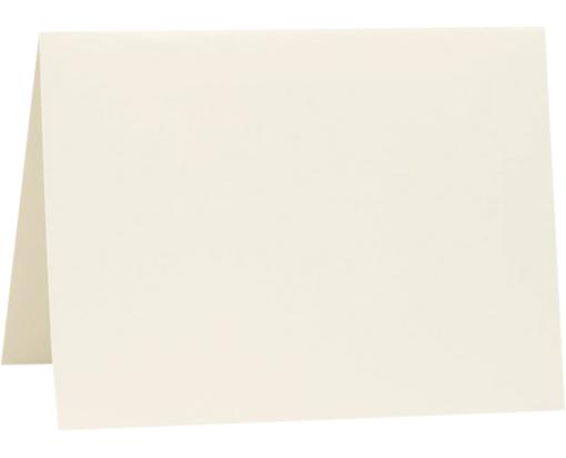 A7 Folded Card (5 1/8 x 7 ) Natural White - 100% Cotton