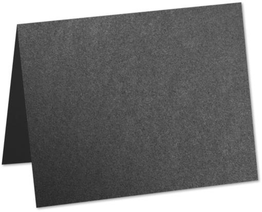 A9 Folded Card (5 1/2 x 8 1/2) Anthracite Metallic