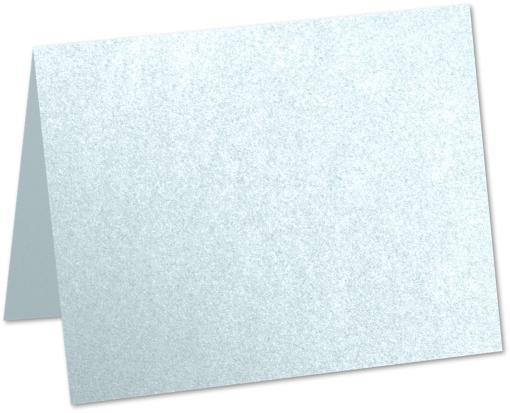 A9 Folded Card (5 1/2 x 8 1/2) Aquamarine Metallic