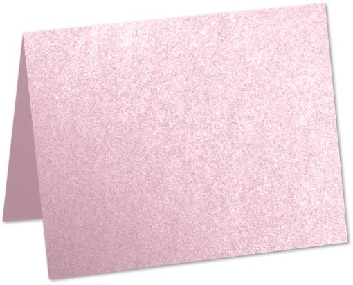 A9 Folded Card (5 1/2 x 8 1/2) Rose Quartz Metallic