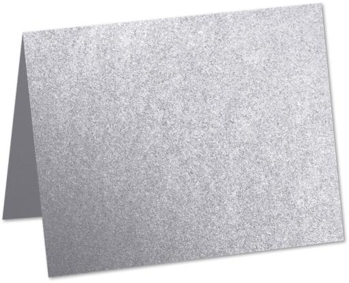 A9 Folded Card (5 1/2 x 8 1/2) Silver Metallic