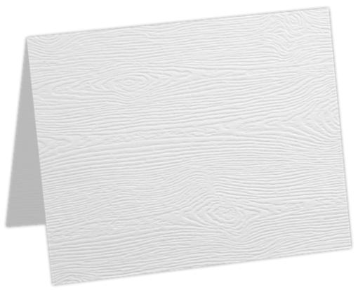 A9 Folded Card (5 1/2 x 8 1/2) White Birch Woodgrain