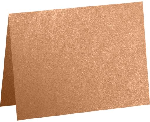 #17 Mini Folded Card (2 9/16 x 3 9/16) Copper Metallic