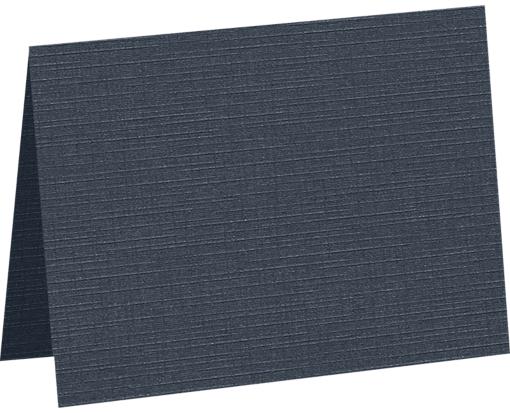 #17 Mini Folded Card (2 9/16 x 3 9/16) Nautical Blue Linen
